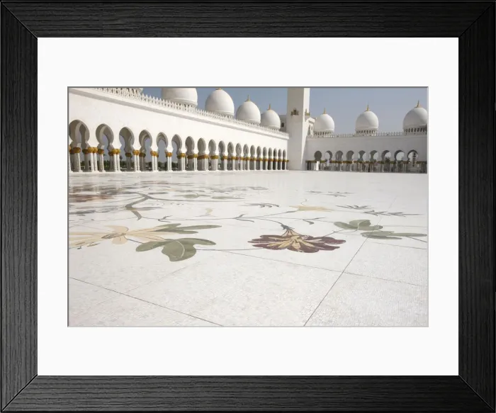 Framed Print : Colored floral marble and mosaics used as paving in the courtyard of 17, 000 square metres Framed Print : Colored floral marble and mosaics used as paving in the courtyard of 17, 000 square metres