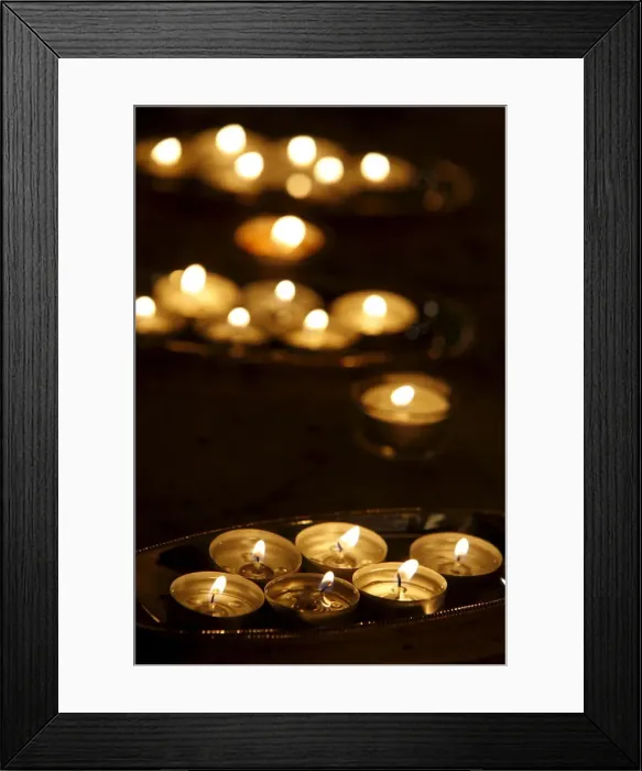 Framed Print : Candle offering for Wesak celebrating Buddhas birthday, awakening and Nirvana Framed Print : Candle offering for Wesak celebrating Buddhas birthday, awakening and Nirvana