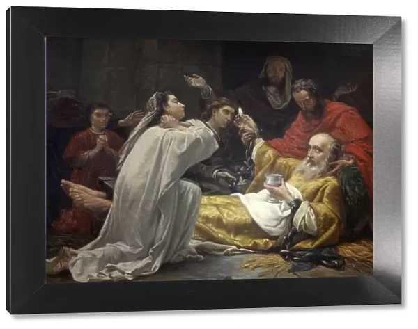Painting of Saint-Francois-Xaviers death in Saint-Francois-Xavier church, Paris