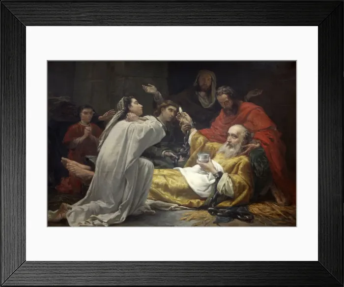 Framed Print : Painting of Saint-Francois-Xaviers death in Saint-Francois-Xavier church, Paris Framed Print : Painting of Saint-Francois-Xaviers death in Saint-Francois-Xavier church, Paris