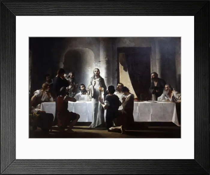 Framed Print : The Last Supper by Henri Lerolle, a 19th century oil painting Framed Print : The Last Supper by Henri Lerolle, a 19th century oil painting