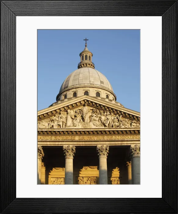 Framed Print : Dome, pediment and columns of the Pantheon, Paris, France, Europe Framed Print : Dome, pediment and columns of the Pantheon, Paris, France, Europe