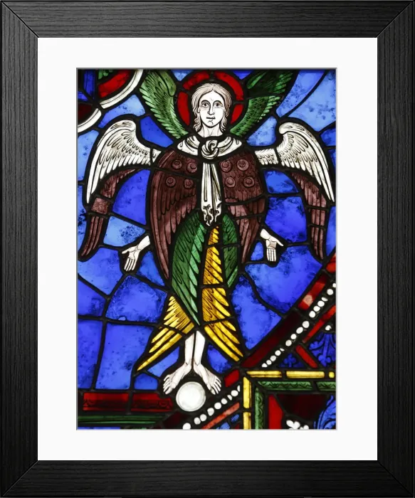 Framed Print : An angel in stained glass, International Stained Glass Centre, Chartres, Eure-et-Loir Framed Print : An angel in stained glass, International Stained Glass Centre, Chartres, Eure-et-Loir
