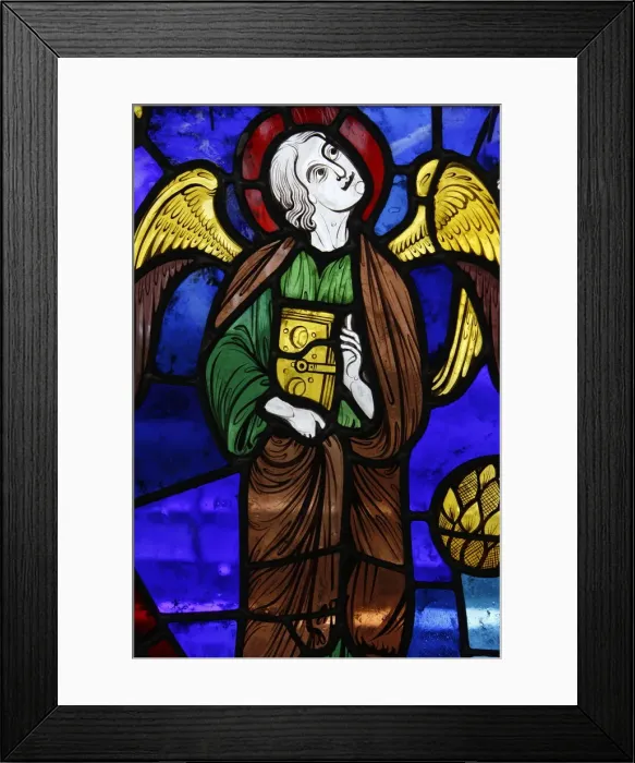 Framed Print : An angel in stained glass, International Stained Glass Centre, Chartres, Eure-et-Loir Framed Print : An angel in stained glass, International Stained Glass Centre, Chartres, Eure-et-Loir
