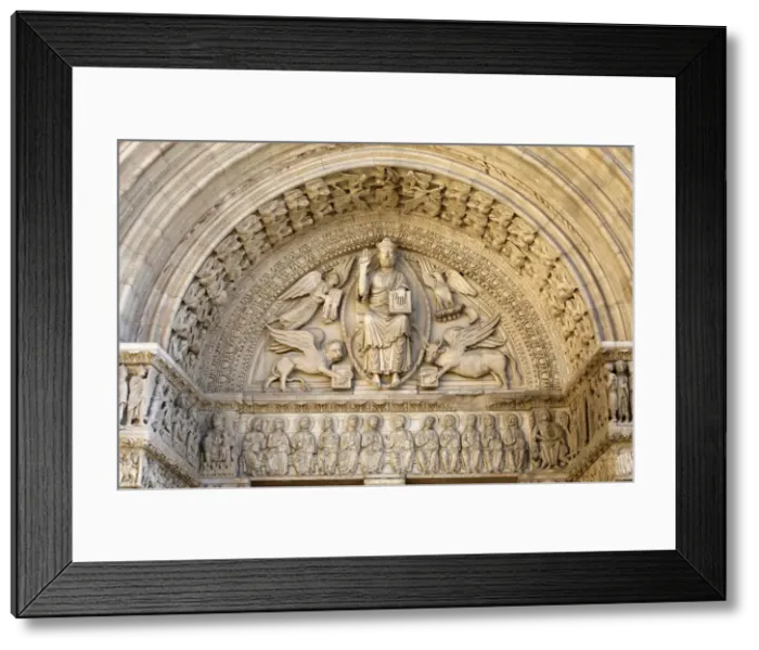 Framed Print : Saint-Trophime cathedral tympanum, Arles, Bouches du Rhone, Provence, France, Europe Framed Print : Saint-Trophime cathedral tympanum, Arles, Bouches du Rhone, Provence, France, Europe