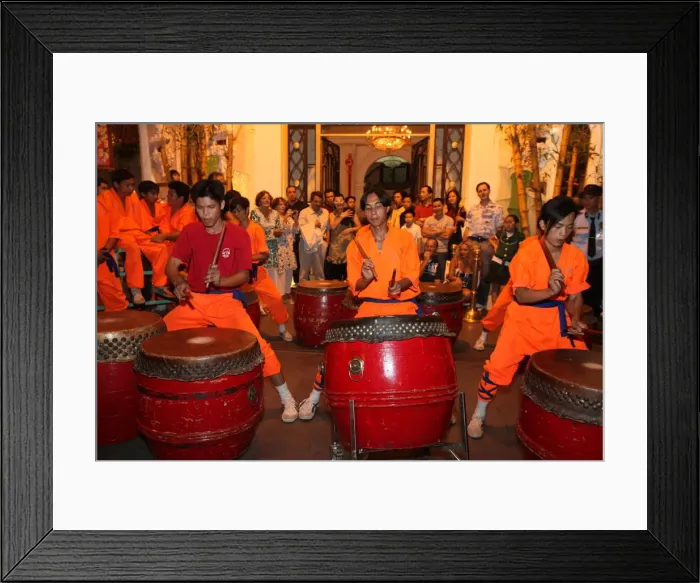 Framed Print : Drum and percussion music for the traditional Chinese New Year Lion Dance Framed Print : Drum and percussion music for the traditional Chinese New Year Lion Dance