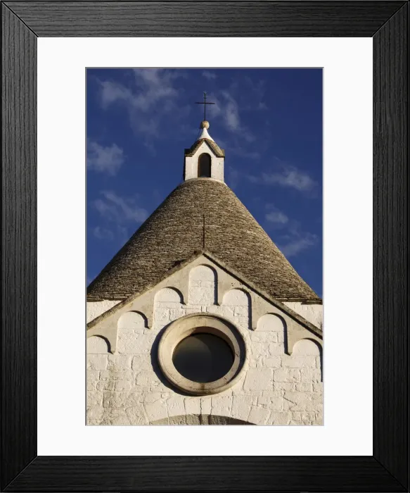 Framed Print : San Antonio church, Alberobello, Apulia, Italy, Europe Framed Print : San Antonio church, Alberobello, Apulia, Italy, Europe