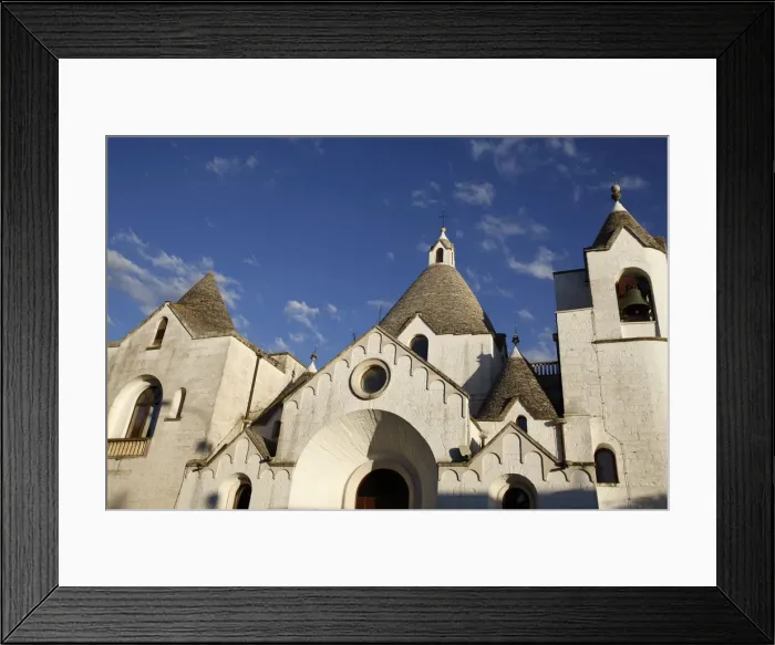 Framed Print : San Antonio church, Alberobello, Apulia, Italy, Europe Framed Print : San Antonio church, Alberobello, Apulia, Italy, Europe