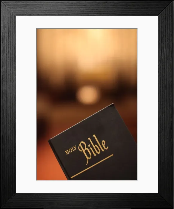 Framed Print : Holy Bible, St. Thomas Church, New York, United States of America, North America Framed Print : Holy Bible, St. Thomas Church, New York, United States of America, North America
