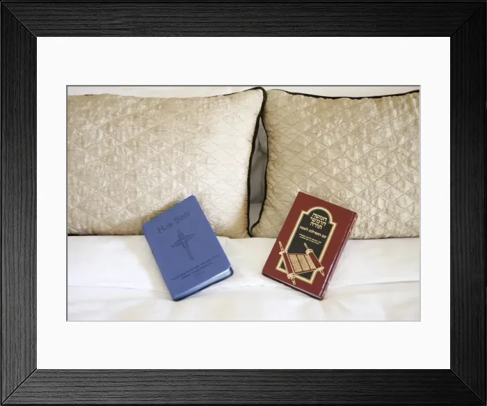 Framed Print : Bible and Torah, Abu Dhabi, United Arab Emirates, Middle East Framed Print : Bible and Torah, Abu Dhabi, United Arab Emirates, Middle East