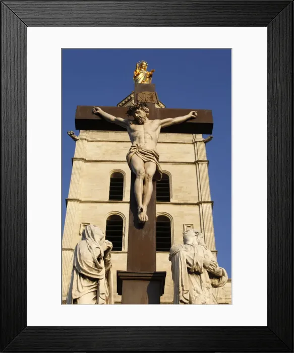 Framed Print : Calvary outside Avignon Cathedral, Vaucluse, France, Europe Framed Print : Calvary outside Avignon Cathedral, Vaucluse, France, Europe