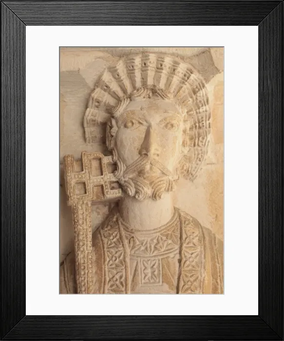 Framed Print : St. Peter with the key, Cloister of Saint Sauveur cathedral, Aix en Provence Framed Print : St. Peter with the key, Cloister of Saint Sauveur cathedral, Aix en Provence