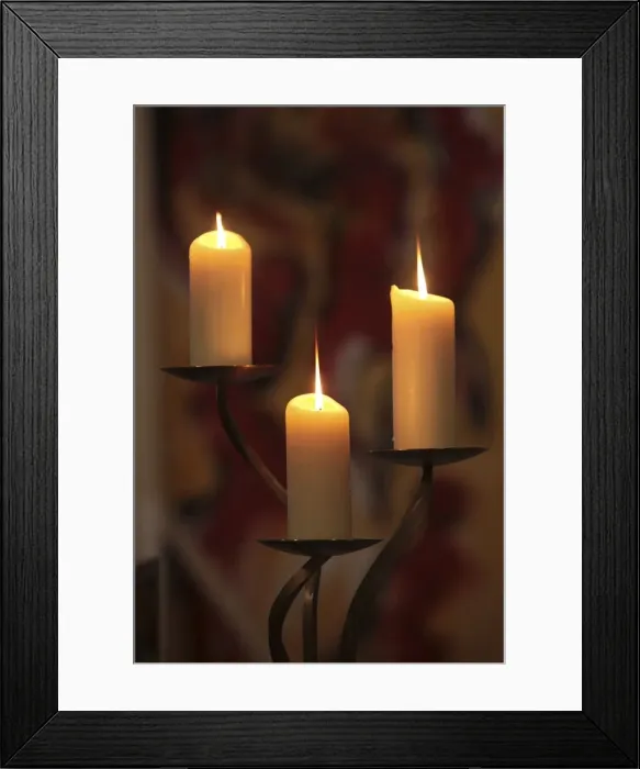 Framed Print : Church candles, Paris, France, Europe Framed Print : Church candles, Paris, France, Europe