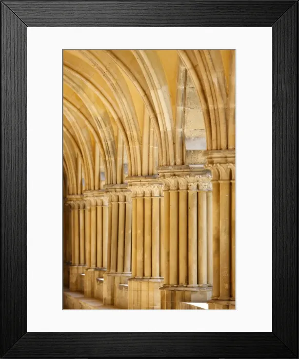 Framed Print : Capitals and pillars, Royaumont Abbey cloister, Asnieres-sur-Oise, Val d Oise, France Framed Print : Capitals and pillars, Royaumont Abbey cloister, Asnieres-sur-Oise, Val d Oise, France