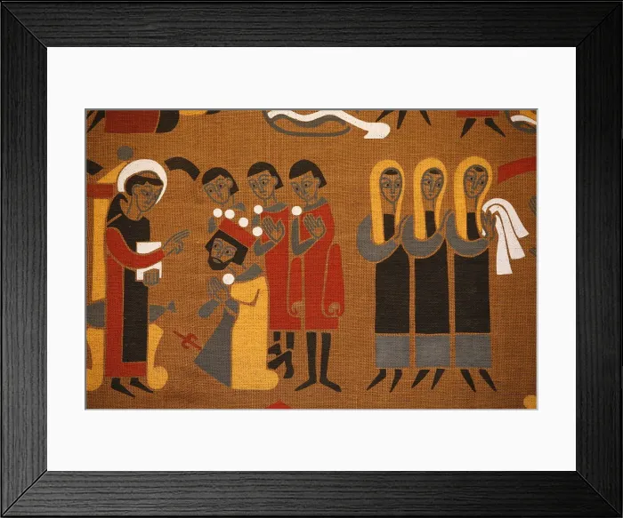 Framed Print : Tapestry depicting the life of St. Benedict, Saint-Pierre de Solesmes Abbey, Solesmes Framed Print : Tapestry depicting the life of St. Benedict, Saint-Pierre de Solesmes Abbey, Solesmes