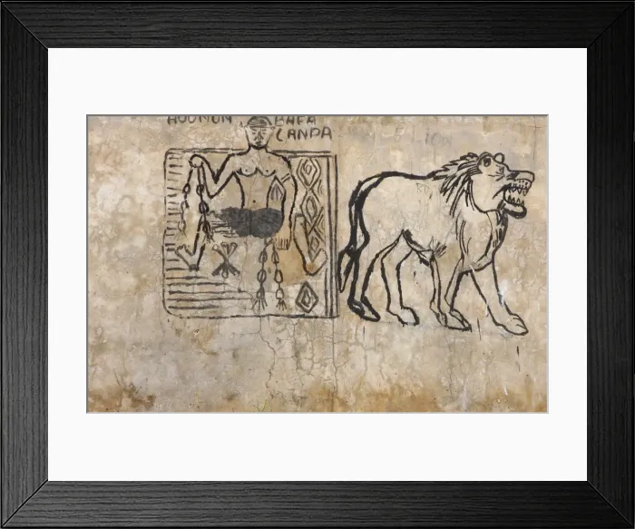 Framed Print : Wall painting depicting a Voodoo sorcerer, Lome, Togo, West Africa, Africa Framed Print : Wall painting depicting a Voodoo sorcerer, Lome, Togo, West Africa, Africa