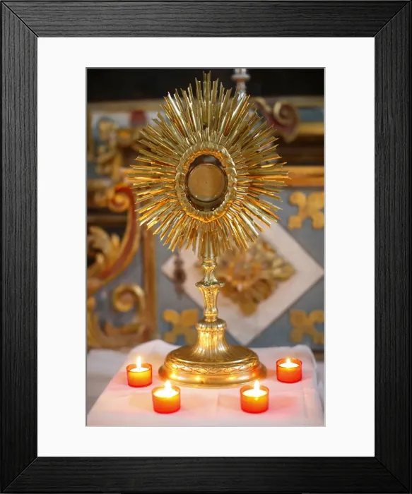 Framed Print : Holy sacrament, St. Nicolas de Veroce, Haute-Savoie, France, Europe Framed Print : Holy sacrament, St. Nicolas de Veroce, Haute-Savoie, France, Europe