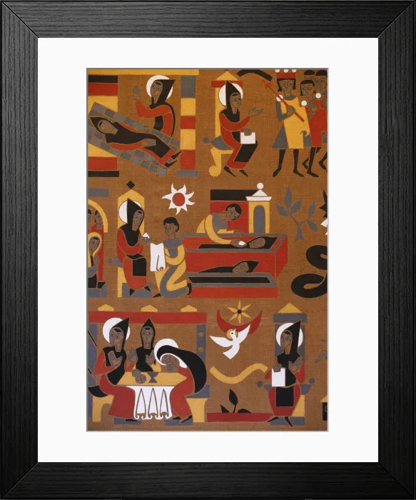 Framed Print : Tapestry depicting the life of St. Benedict, Saint-Pierre de Solesmes Abbey, Solesmes Framed Print : Tapestry depicting the life of St. Benedict, Saint-Pierre de Solesmes Abbey, Solesmes