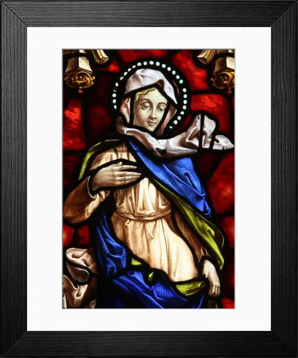 Framed Print : Stained glass of the Virgin Mary, San Jeronimos church, Madrid, Spain, Europe Framed Print : Stained glass of the Virgin Mary, San Jeronimos church, Madrid, Spain, Europe