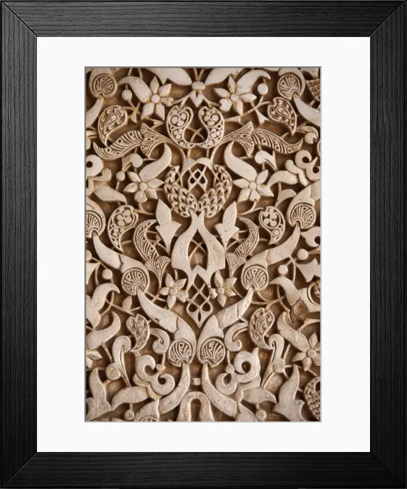 Framed Print : Detail, Palacio de los Leones sculpture, Nasrid Palaces, Alhambra Framed Print : Detail, Palacio de los Leones sculpture, Nasrid Palaces, Alhambra