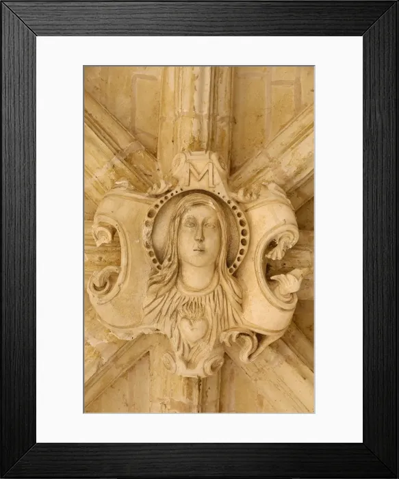 Framed Print : Keystone in cloister, Fontevraud Abbey, Fontevraud, Maine-et-Loire, France, Europe Framed Print : Keystone in cloister, Fontevraud Abbey, Fontevraud, Maine-et-Loire, France, Europe