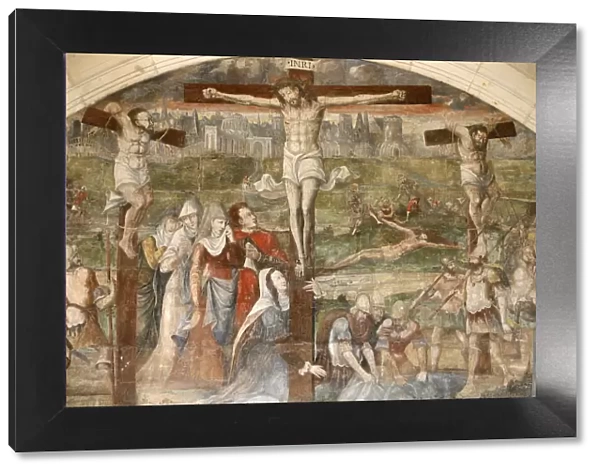 Painting by Thomas Pot around 1563 of the Resurrection, Chapter House, Fontevraud Abbey