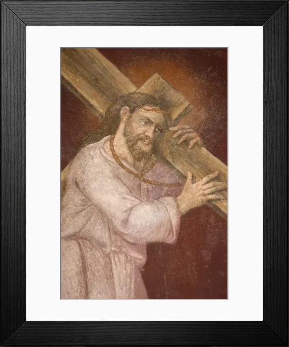 Framed Print : Detail of Christ carrying his cross, San Jeronimos church, Madrid, Spain, Europe Framed Print : Detail of Christ carrying his cross, San Jeronimos church, Madrid, Spain, Europe