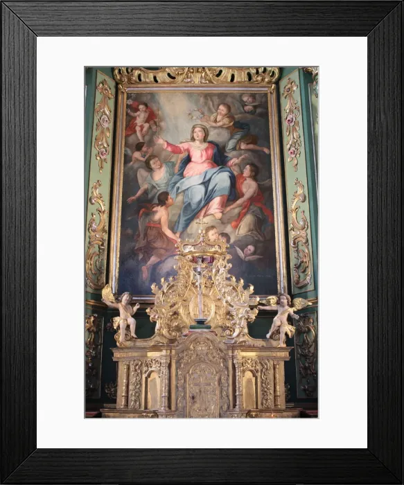 Framed Print : Baroque reredos, Our Lady of Assumption church, Cordon, Haute-Savoie, France, Europe Framed Print : Baroque reredos, Our Lady of Assumption church, Cordon, Haute-Savoie, France, Europe