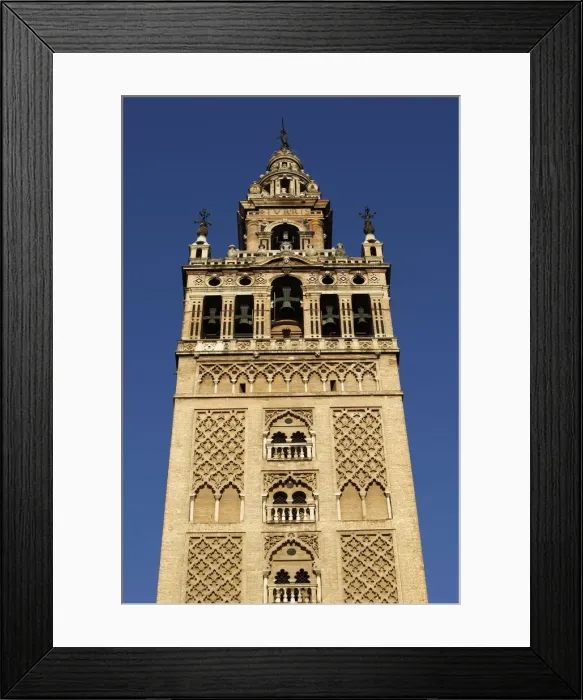 Framed Print : Giralda, the Seville cathedral bell tower, formerly a minaret, UNESCO World Heritage Site Framed Print : Giralda, the Seville cathedral bell tower, formerly a minaret, UNESCO World Heritage Site