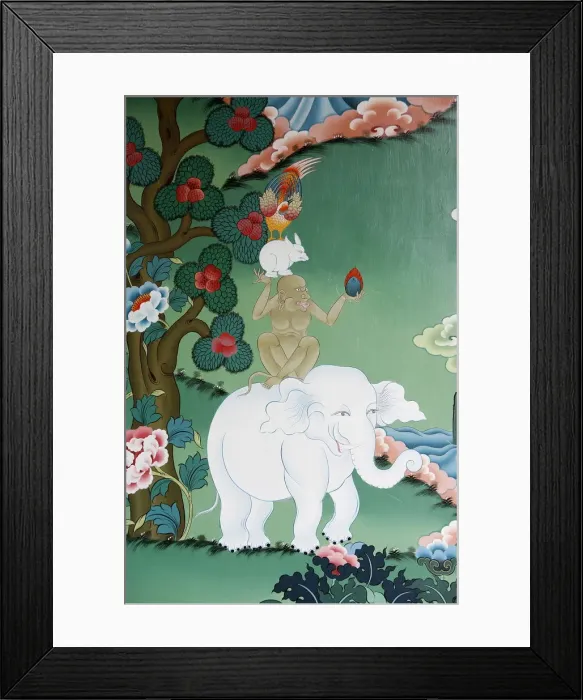Framed Print : Animal friendship tale at Kopan monastery, Kathmandu, Nepal, Asia Framed Print : Animal friendship tale at Kopan monastery, Kathmandu, Nepal, Asia