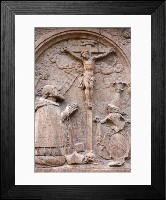 Framed Print : Sculpture outside Frauenkirche, Munich, Bavaria, Germany, Europe Framed Print : Sculpture outside Frauenkirche, Munich, Bavaria, Germany, Europe