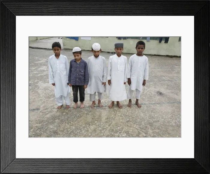 Framed Print : Muslim boys praying, Kathmandu, Nepal, Asia Framed Print : Muslim boys praying, Kathmandu, Nepal, Asia