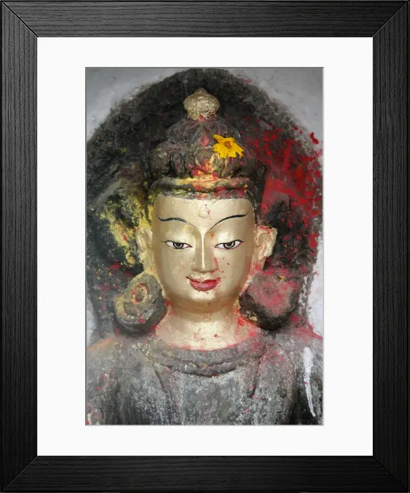 Framed Print : Close-up of statue of the Buddha in Swayambhunath Temple, Kathmandu, Nepal, Asia Framed Print : Close-up of statue of the Buddha in Swayambhunath Temple, Kathmandu, Nepal, Asia