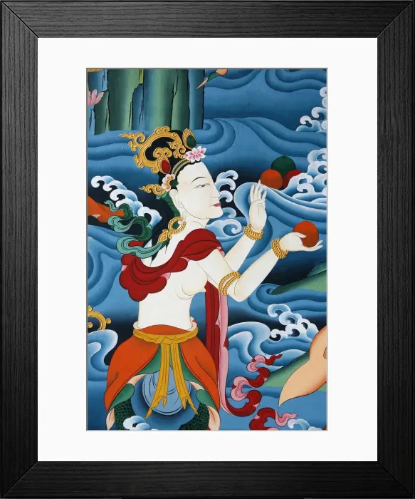 Framed Print : Painting of a Tibetan deity, Kopan monastery, Kathmandu, Nepal, Asia Framed Print : Painting of a Tibetan deity, Kopan monastery, Kathmandu, Nepal, Asia