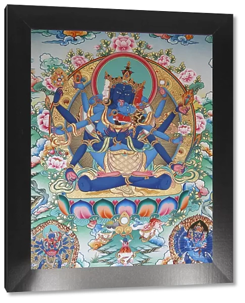 Tibetan tantric goddess, Kopan monastery, Kathmandu, Nepal, Asia