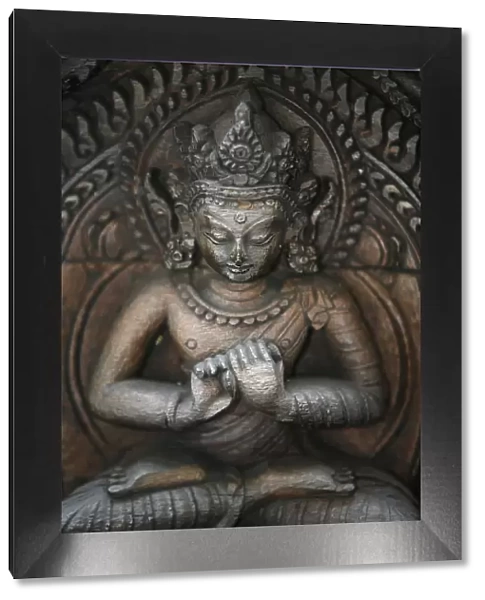 Statue of Vairochana, the fifth Buddha, Kathmandu, Nepal, Asia