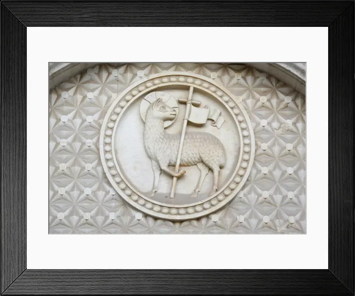 Framed Print : Lamb of God sculpture, Jerusalem, Israel, Middle East Framed Print : Lamb of God sculpture, Jerusalem, Israel, Middle East