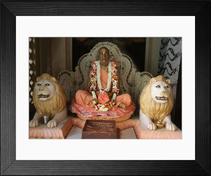 Framed Print : Statues in A. C. Bhaktivedanta Swami Prabhupadas mausoleum in Vrindavan Framed Print : Statues in A. C. Bhaktivedanta Swami Prabhupadas mausoleum in Vrindavan