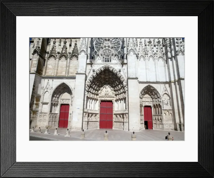 Framed Print : West front of Auxerre Cathedral dedicated to Saint Stephan, Yonne, Burgundy, France Framed Print : West front of Auxerre Cathedral dedicated to Saint Stephan, Yonne, Burgundy, France