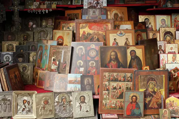 Orthodox icons, St. Petersburg, Russia, Europe