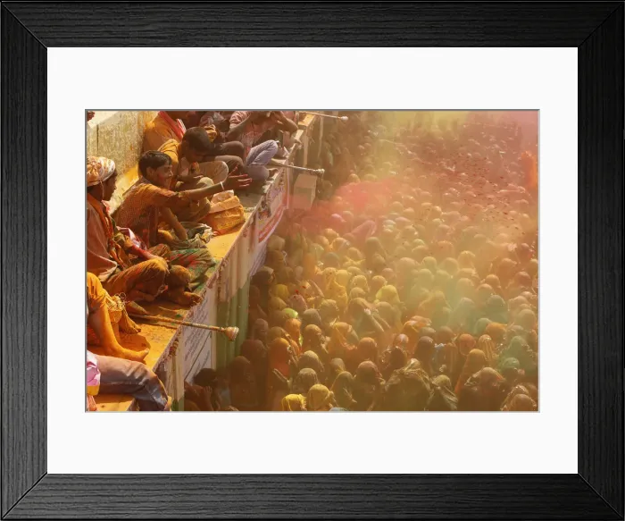 Framed Print : Holi celebration in Dauji temple, Dauji, Uttar Pradesh, India, Asia Framed Print : Holi celebration in Dauji temple, Dauji, Uttar Pradesh, India, Asia