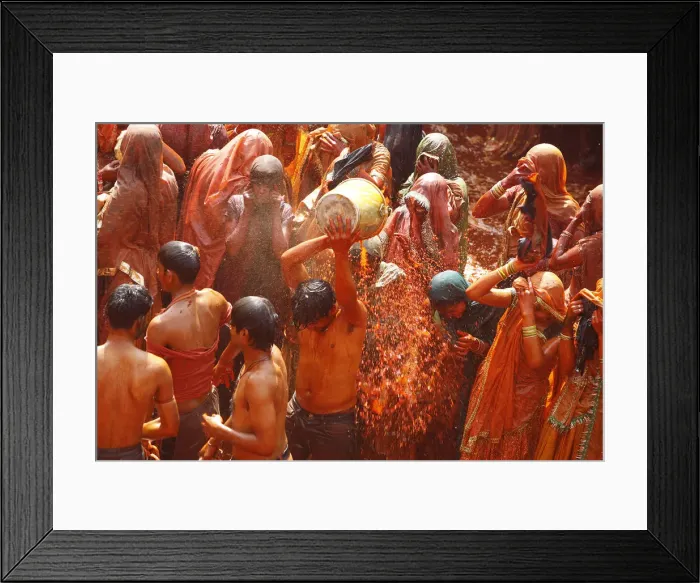 Framed Print : Holi celebration in Dauji temple, Dauji, Uttar Pradesh, India, Asia Framed Print : Holi celebration in Dauji temple, Dauji, Uttar Pradesh, India, Asia