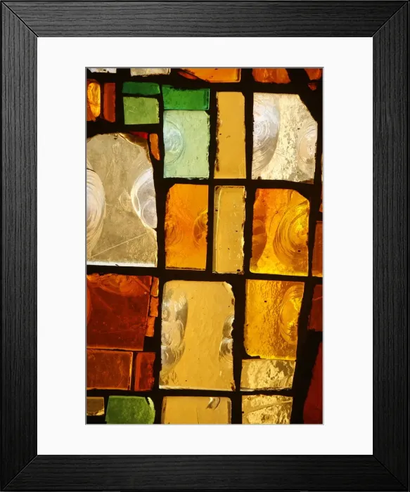 Framed Print : Stained glass, Yonne, Burgundy, France, Europe Framed Print : Stained glass, Yonne, Burgundy, France, Europe