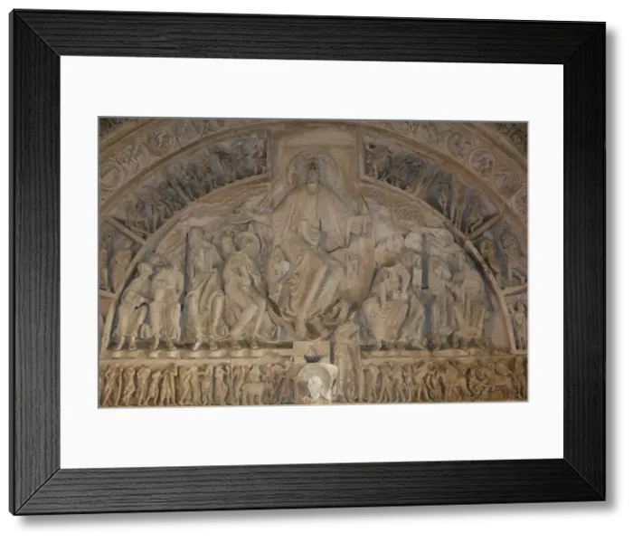 Framed Print : Close-up of Narthex tympanum, Vezelay Basilica, Vezelay, UNESCO World Heritage Site Framed Print : Close-up of Narthex tympanum, Vezelay Basilica, Vezelay, UNESCO World Heritage Site