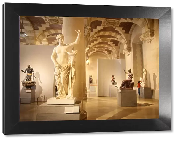 Greek sculptures, Salle du Manege, Louvre Museum, Paris, France, Europe