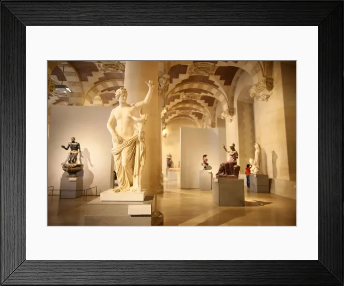 Framed Print : Greek sculptures, Salle du Manege, Louvre Museum, Paris, France, Europe Framed Print : Greek sculptures, Salle du Manege, Louvre Museum, Paris, France, Europe