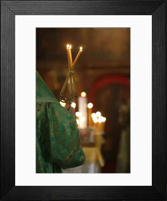 Framed Print : Orthodox celebration, Paris, Ile de France, France, Europe Framed Print : Orthodox celebration, Paris, Ile de France, France, Europe