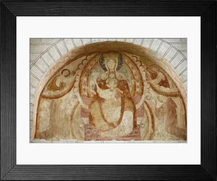 Framed Print : Tympanum of Virgin and child, St. Savin Abbey, Saint-Savin-sur-Gartempe, Vienne, France Framed Print : Tympanum of Virgin and child, St. Savin Abbey, Saint-Savin-sur-Gartempe, Vienne, France