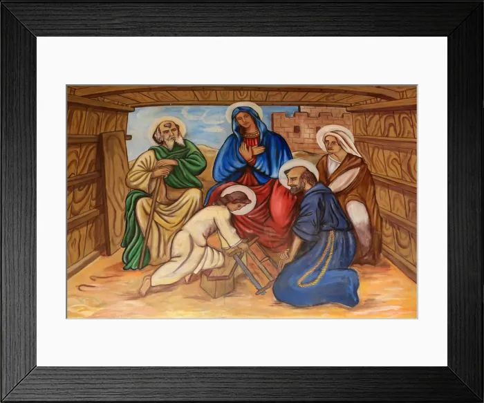 Framed Print : Christ child, carpenter. St. Peter and Paul Cathedral, Aneho, Togo, West Africa, Africa Framed Print : Christ child, carpenter. St. Peter and Paul Cathedral, Aneho, Togo, West Africa, Africa