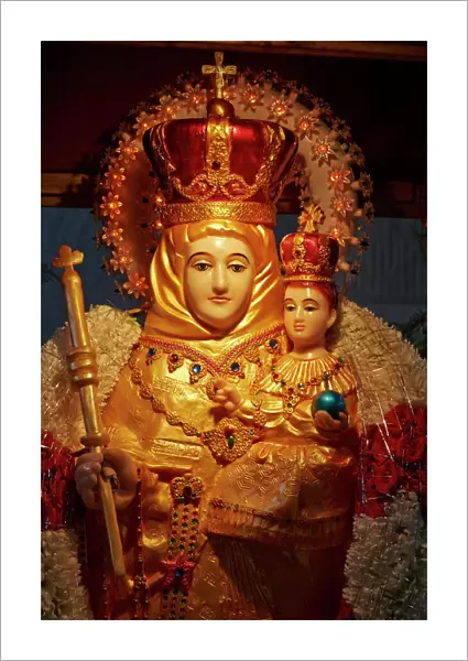 Statue of Our Lady of Velankanni, a Christian Tamil saint, Antony, Hauts-de-Seine, France